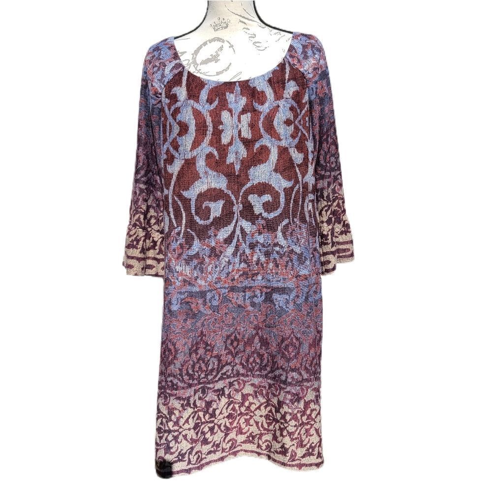 Chris McLaughlin -1020 Boho‎ Dress 3/4 sleeve size 14